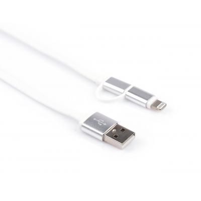   USB 2.0 AM to Micro 5P&Lightning 1.0m Vinga (USBAMMICRO&Lightning-1.0) -  2