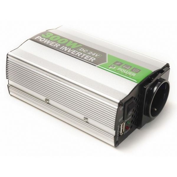 ������������� �������� PowerPlant 24V/220V HYM300-242, 300W, + USB 5V 1A (KD00MS0002) - �������� 2