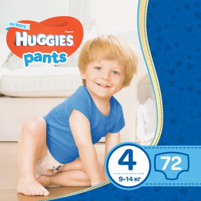 ��������� Huggies Pants 4 ��� ��������� (9-14 ��) 72 �� (5029053564104) - �������� 1