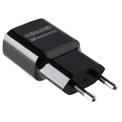   Grand-X Quick Charge Q3.0 3.6V-6.5V 3A, 6.5V-9V 2A, 9V-12V 1.5A USB (CH-550B) -  4