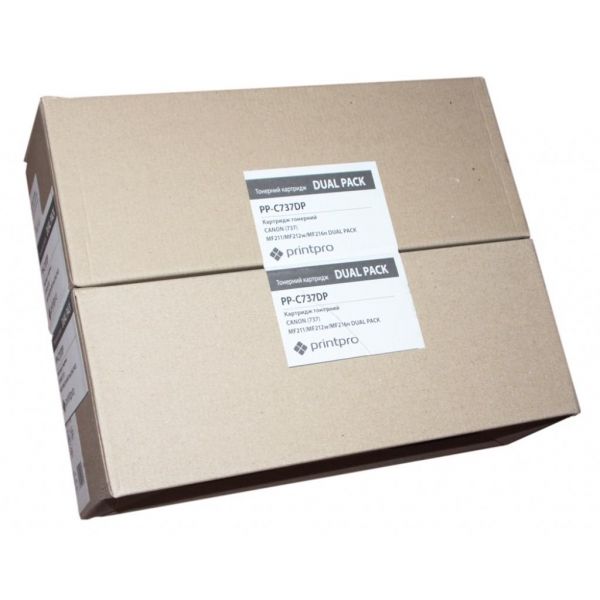�������� PrintPro CANON 737 MF211/MF212w/MF216n DUAL PACK (PP-C737DP) - �������� 1