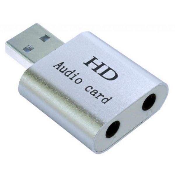   USB 2.0, 7.1, Dynamode C-Media 108 Silver, 90 , EAX2.0 / A3D1.0,   (USB-SOUND7-ALU) (Bulk) -  1