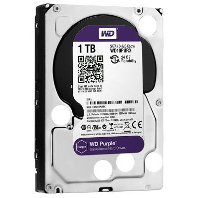 ������� ���� 3.5" 1Tb Western Digital Purple, SATA3, 64Mb, 5400 rpm (WD10PURZ) - �������� 2