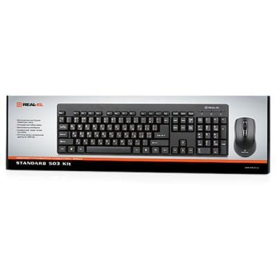 �������� REAL-EL Standard 503 Kit Black, Optical, USB, ����������+���� - �������� 3