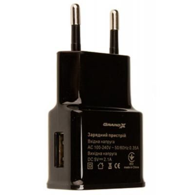   USB 220 Grand-X USB 5V 2.1A (CH-03UMB)    +cable Micro USB -  4