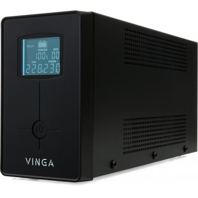    Vinga LCD 600VA metal case with USB (VPC-600MU) -  1