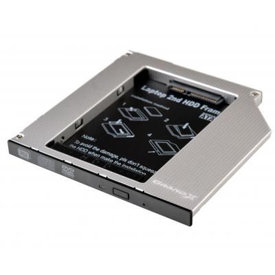 - Grand-X HDD 2.5'' to notebook 9.5 mm ODD SATA/mSATA (HDC-24N) -  1