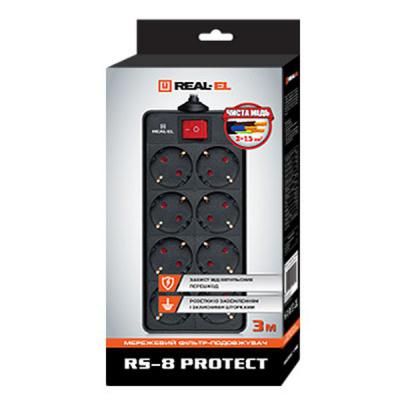 ��������� ������ �������� REAL-EL REAL-EL RS-8 PROTECT, 1.8m, black (EL122300021) - �������� 2
