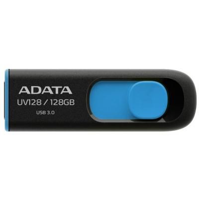 USB   A-DATA 128GB UV128 Black/Blue USB 3.1 (AUV128-128G-RBE) -  1