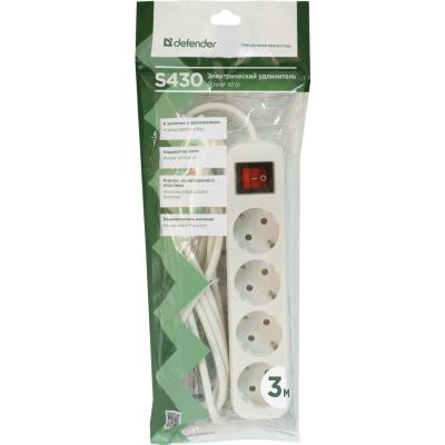 ���������� ����� Defender S430 3.0 m 4 ������ switch white (99238) - �������� 4