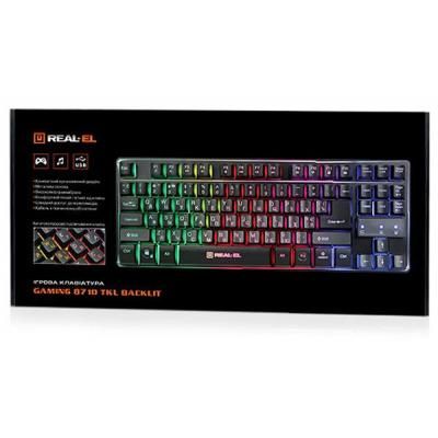 ��������� REAL-EL Gaming 8710 TKL Backlit Ukr Black - �������� 3