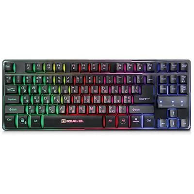 ��������� REAL-EL Gaming 8710 TKL Backlit Ukr Black - �������� 1