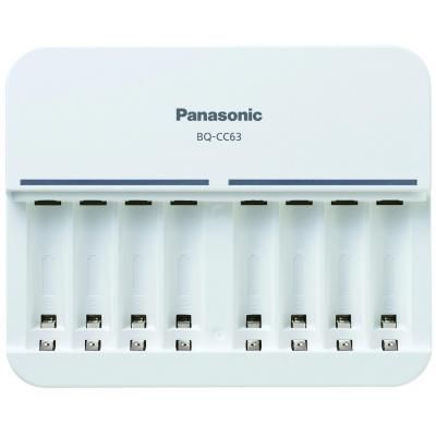   Panasonic BQ-CC63e, AA/AAA, Eneloop ready, LED , 8 , 1.2A, Blist -  2