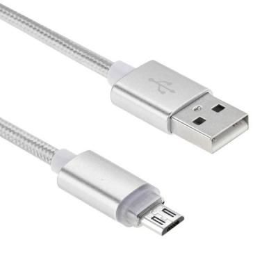 ���� ������ USB 2.0 AM to Micro 5P 1m LED silver Vinga (VCPDCMLED1S) - �������� 3