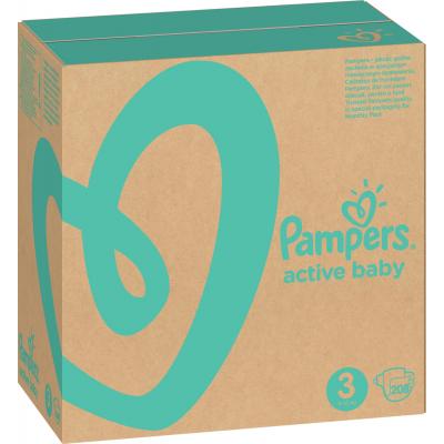 ϳ������ Pampers Active Baby Midi ����� 3 (6-10 ��) 208 �� (8001090910745) - �������� 2
