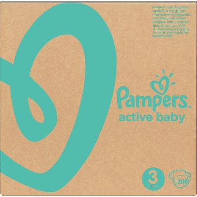 ϳ������ Pampers Active Baby Midi ����� 3 (6-10 ��) 208 �� (8001090910745) - �������� 1