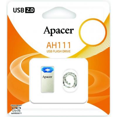 USB ���� ���������� Apacer 64GB AH111 Blue USB 2.0 (AP64GAH111U-1) - �������� 6