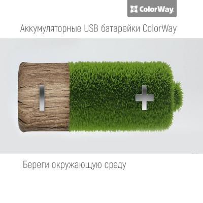  AA-USB, 1200 mAh, ColorWay, 2 , 1.5V (CW-UBAA-02) -  3