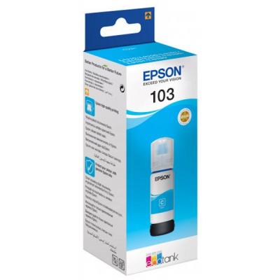 ������� Epson 103, Cyan, ��� L3100/L3101/L3110/L3150, 65 ��, OEM (C13T00S24A) - �������� 1