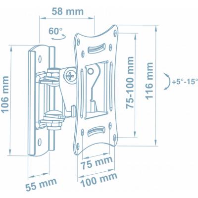   Walfix R-243B (VESA100100) -  2