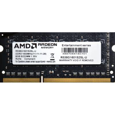 ������ ������ ��� �������� SoDIMM DDR3L 8GB 1600 MHz AMD (R538G1601S2SL-U) - �������� 1