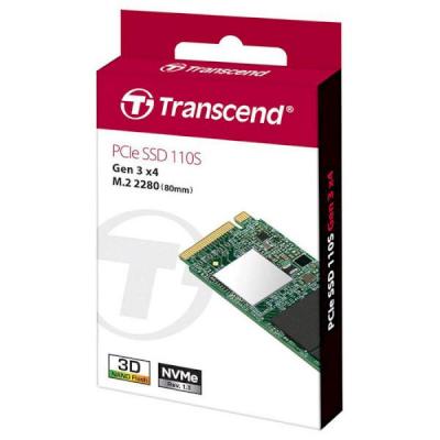   M.2 1Tb, Transcend 110S, PCI-E 3.0 x4, 3D TLC, 1700/1400 MB/s (TS1TMTE110S) -  4