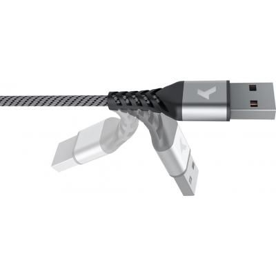 ���� ������ USB 2.0 AM to Micro 5P 1.0m Flex Gray Pixus (4897058531145) - �������� 3