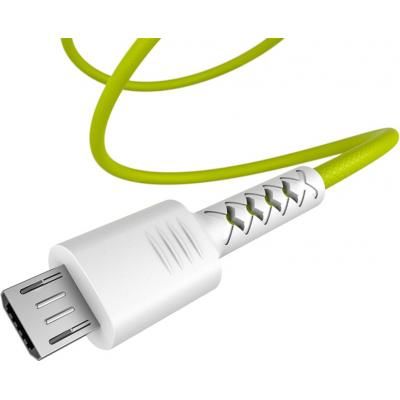 ���� ������ USB 2.0 AM to Micro 5P 1.0m Soft white/lime Pixus (4897058531176) - �������� 2