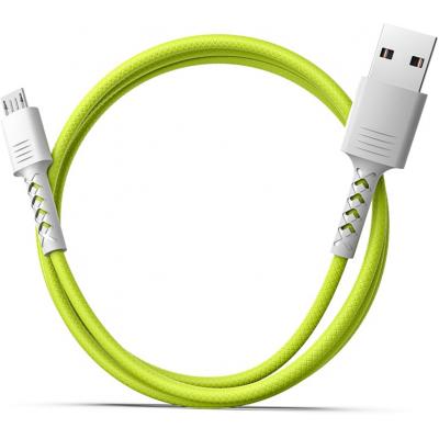 ���� ������ USB 2.0 AM to Micro 5P 1.0m Soft white/lime Pixus (4897058531176) - �������� 3