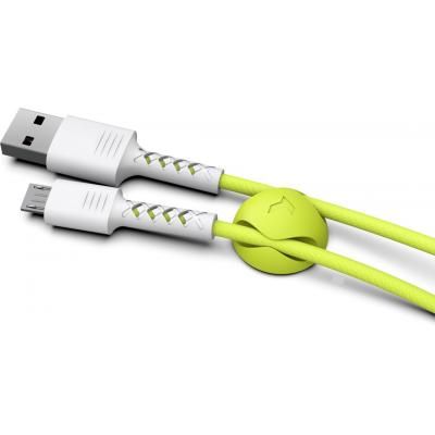 ���� ������ USB 2.0 AM to Micro 5P 1.0m Soft white/lime Pixus (4897058531176) - �������� 4