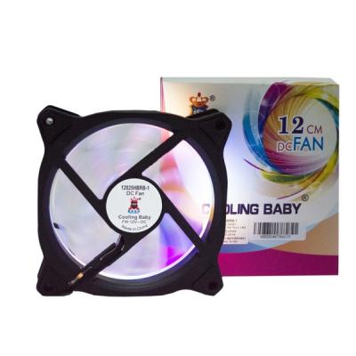 ���������� 120 mm Cooling Baby 12025HBRB-1 RAINBOW 1 ������������ round LED 120x120x25�� HB, 24,5��, 12V, 1200 ��/���, - �������� 4