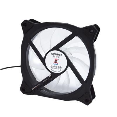 ���������� 120 mm Cooling Baby 12025HBRB-1 RAINBOW 1 ������������ round LED 120x120x25�� HB, 24,5��, 12V, 1200 ��/���, - �������� 1