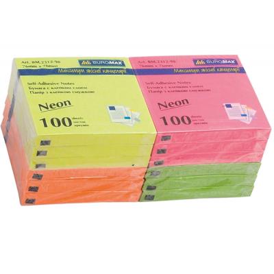 ���� ��� ������� Buromax with adhesive layer 76�76��, 100sheets, NEON colors (BM.2312-98) - �������� 2