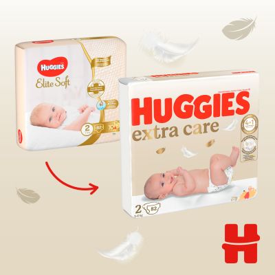  Huggies Extra Care 2 (3-6 ), 82  (5029053578088) -  4
