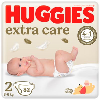  Huggies Extra Care 2 (3-6 ), 82  (5029053578088) -  1