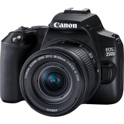   Canon EOS 250D kit 18-55 IS STM Black (3454C007) -  1