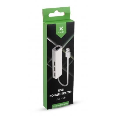 ������������ Vinga 3xUSB2.0 + RJ45 100Mbps (VCP2H3USB2LANWH) - �������� 3