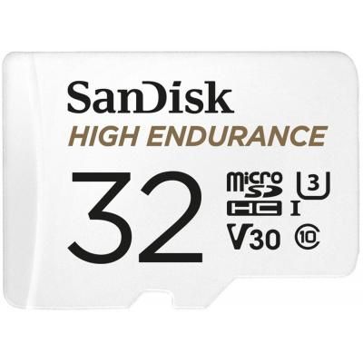  ' SANDISK 32GB microSDHC class 10 UHS-I U3 V30 High Endurance (SDSQQNR-032G-GN6IA) -  1