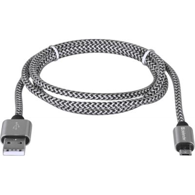 ���� ������ USB 2.0 AM to Micro 5P 1.0m USB08-03T PRO white Defender (87803) - �������� 2