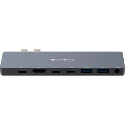 - CANYON Docking Station with 8 port, 1*Type C PD100W+2*Type C, Input (CNS-TDS08DG) -  2