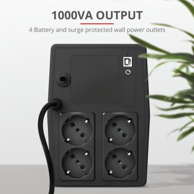 Trust    Paxxon 1000VA UPS with 4 standard wall power outlets BLACK 23504_TRUST -  8