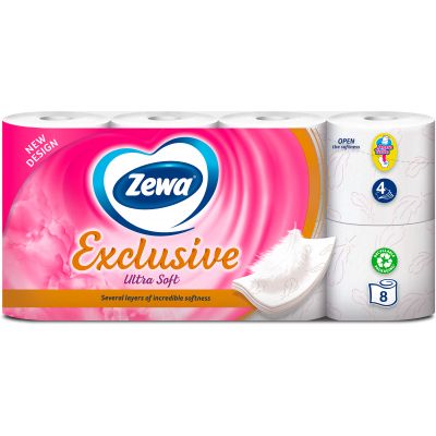 ��������� ������ Zewa Exclusive Ultra Soft 4 ���� 8 ������� (7322541046532/7322541191041) - �������� 1