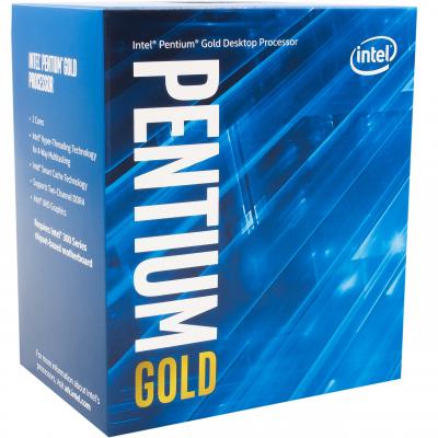  Intel Pentium Gold (LGA1200) G6400, Box, 2x4.0 GHz, UHD Graphics 610 (1050 MHz), L3 4Mb, Comet Lake, 14 nm, TDP 58W (BX80701G6400) -  1