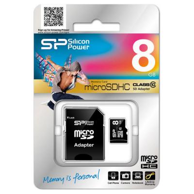 ����� ������ Silicon Power 8GB microSD class 10 (SP008GBSTH010V10SP) - �������� 2