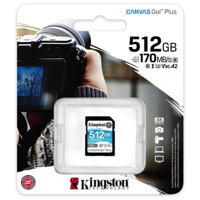 ����� ������ Kingston 512GB SDXC class 10 UHS-I U3 Canvas Go Plus (SDG3/512GB) - �������� 3