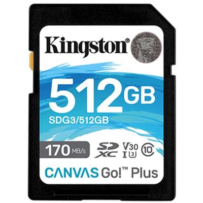 ����� ������ Kingston 512GB SDXC class 10 UHS-I U3 Canvas Go Plus (SDG3/512GB) - �������� 1
