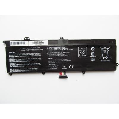 ����������� ��� �������� Asus X202E C21-X202, 5000mAh (37Wh), 4cell, 7.4V, Li-ion AlSoft (A47503) - �������� 1