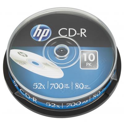  CD HP CD-R 700MB 52X 10 Spindle (69308/CRE00019-3) -  1