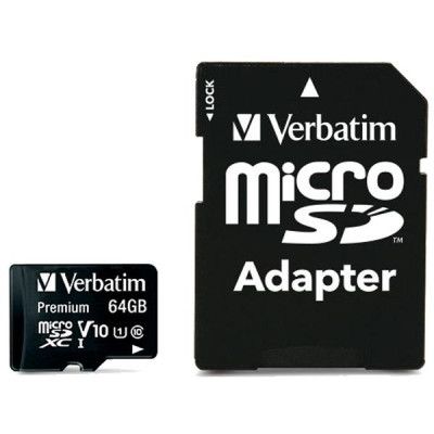 ����� ���'�� ����� ���'�� Verbatim 64GB microSDHC Class 10 (44084) - �������� 1