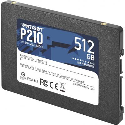 SSD  Patriot P210 512GB 2.5" (P210S512G25) -  3